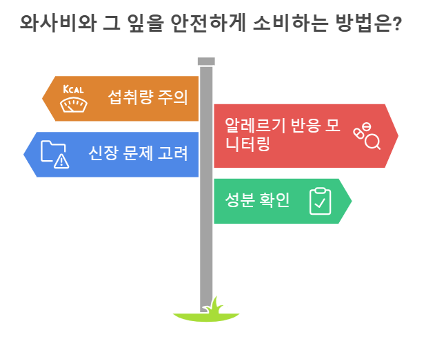 와사비 주의점