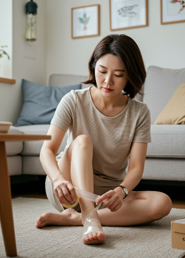 발바닥 통증 테이핑 방법
