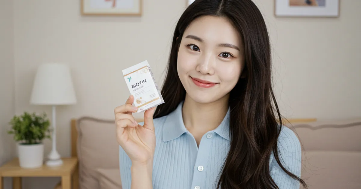 비오틴 여자 이미지