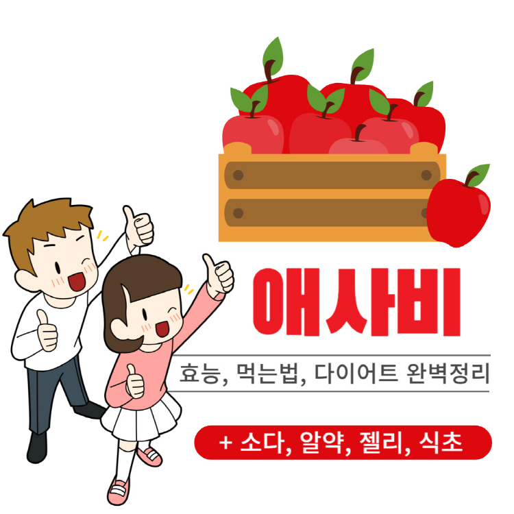 애사비 효능 먹는법 다이어트 완벽정리(+애사비 소다 알약 젤리 식초)