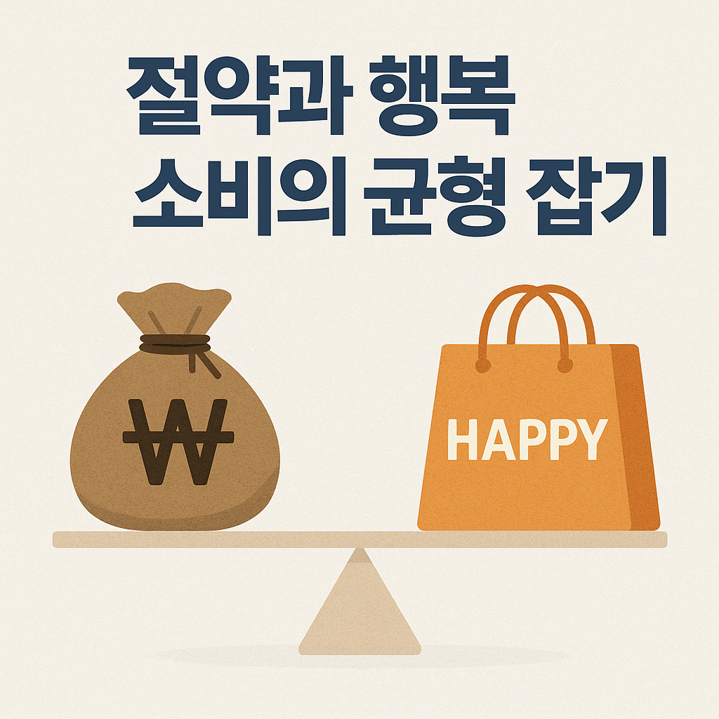 절약과 행복 소비의 균형 잡기