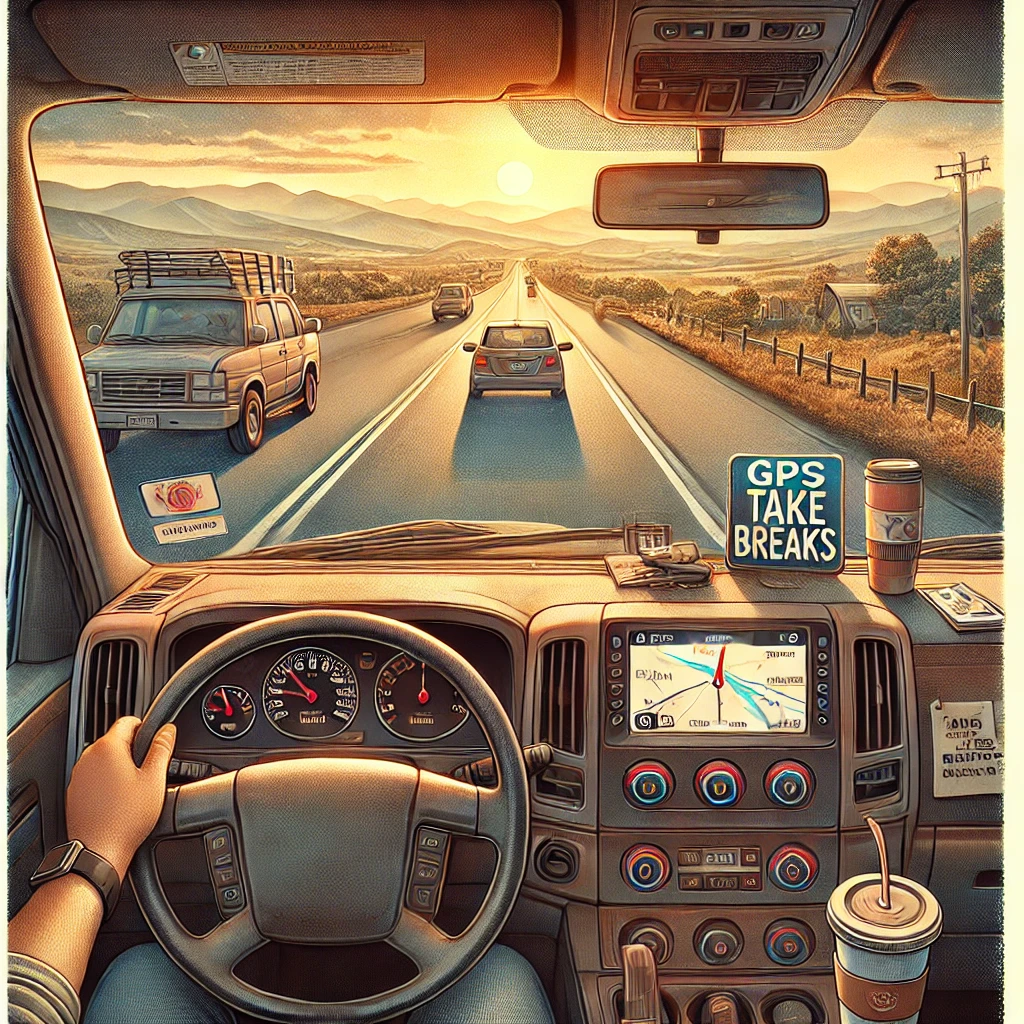 장시간 운전을 위한 자세 요령