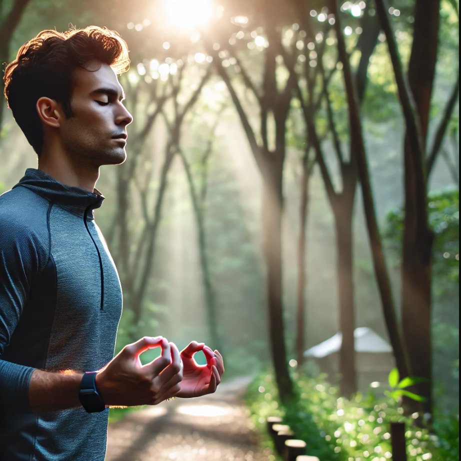 러닝과 명상 사진