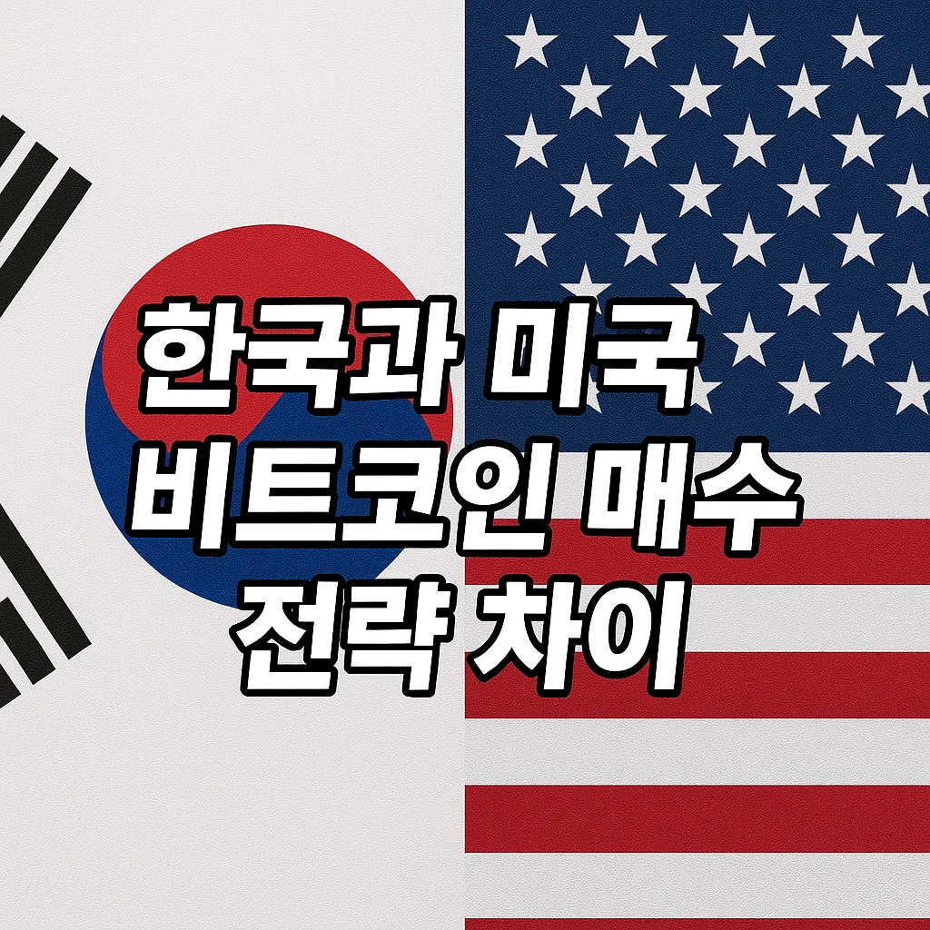 국과 미국 투자자들의 비트코인 매수 전략 차이