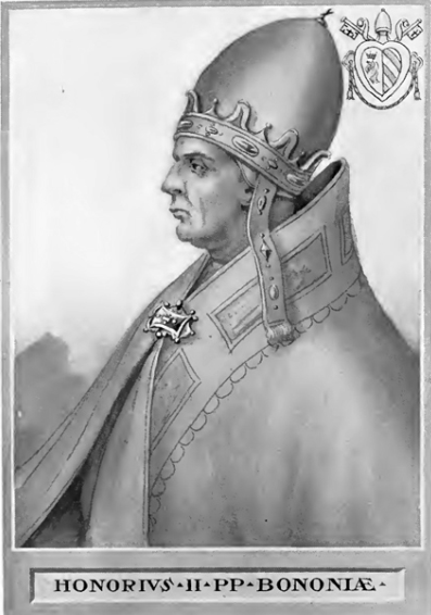 163대 교황 호노리오2세 초상화