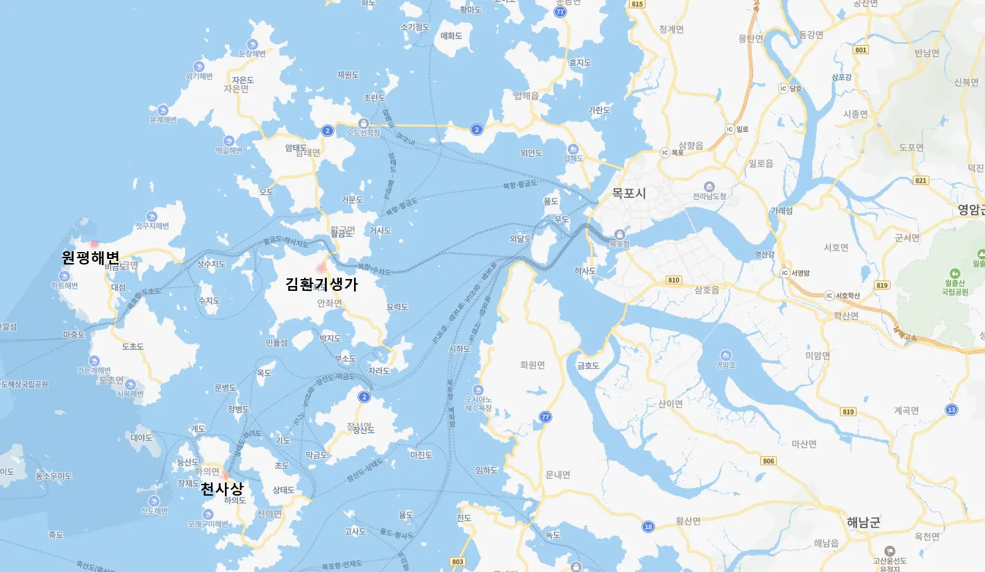 신안군 지도