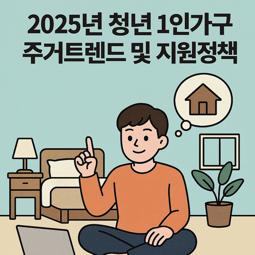 2025년 청년 1인가구를 위한 최신 주거 트렌드와 실질적인 지원 정책의 쎔네일 이미지