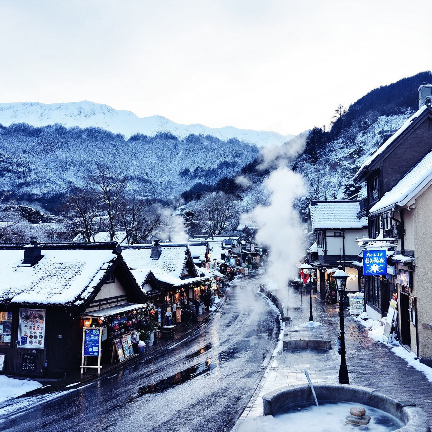 일본 겨울 온천 여행 추천지 BEST 5: 힐링과 풍경을 동시에 즐기기