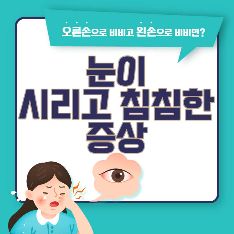 눈이 시리고 침침한 증상