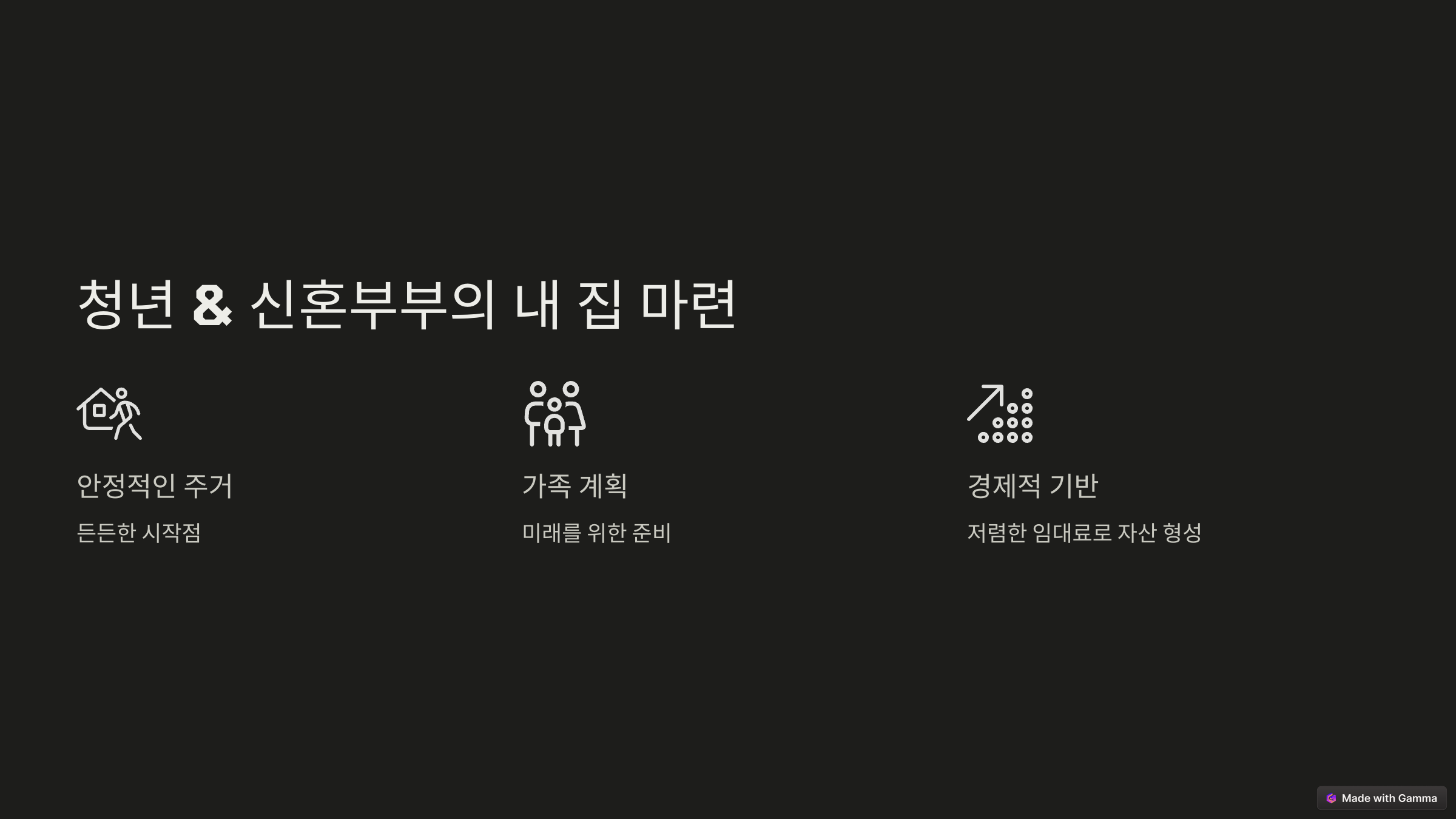 청년 & 신혼부부의 내 집 마련, 이제 시작해보세요!