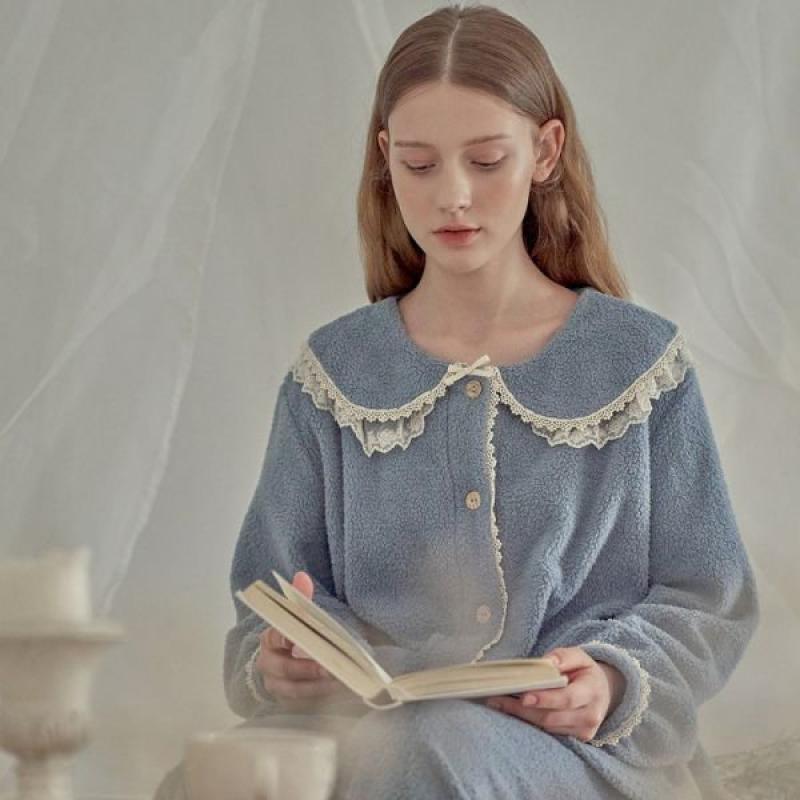 ULLALA 울랄라파자마 디엘2 긴팔 투피스 보아털