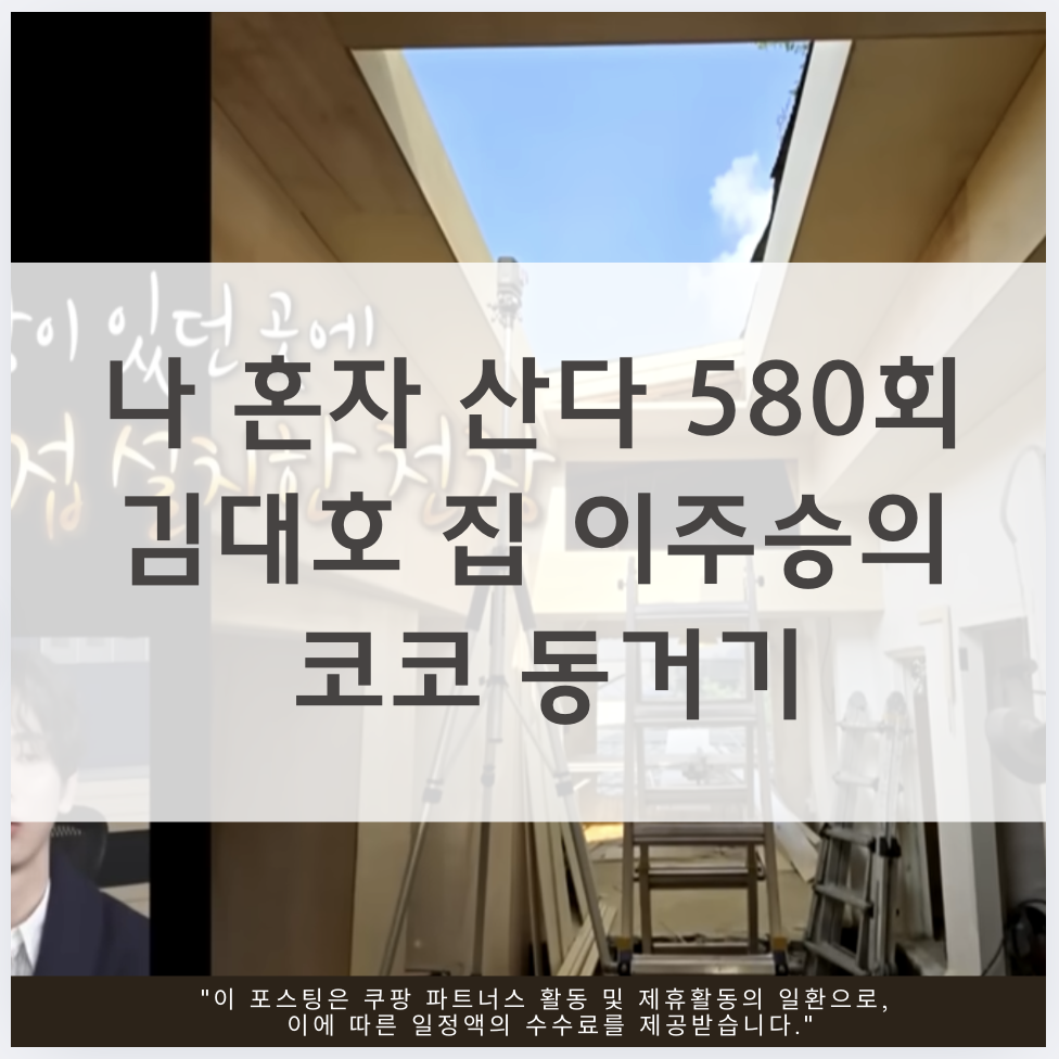 나 혼자 산다 580회 김대호 집 이주승의 코코 동거기