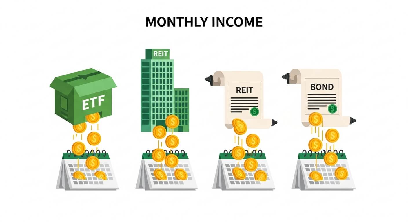 2. 월수익 특화 상품 활용하기 (ETF, 리츠, 채권 중심)