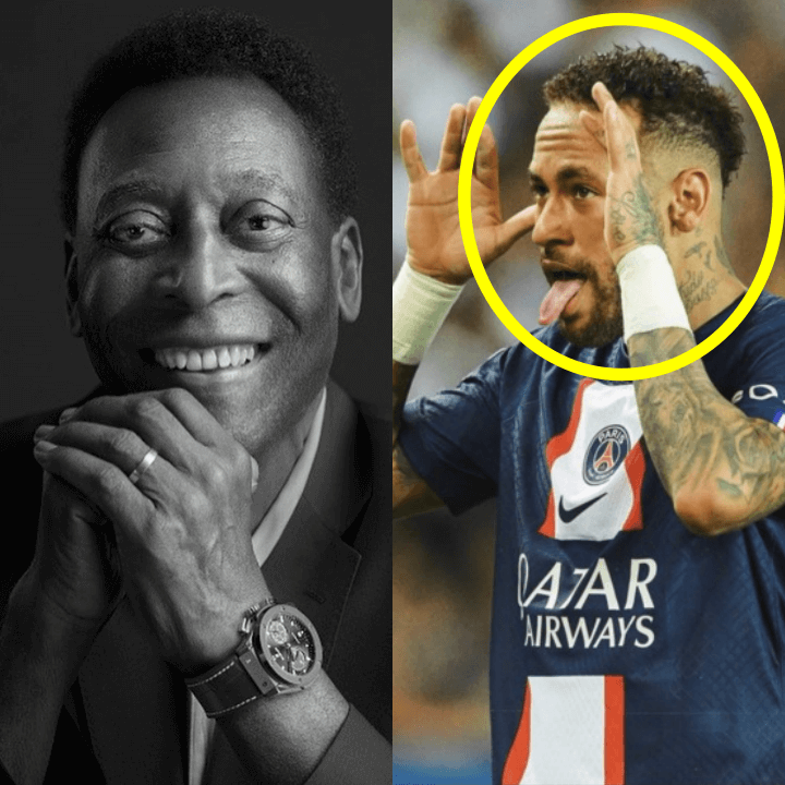 펠레-흑백사진-네이마르-골세레머니