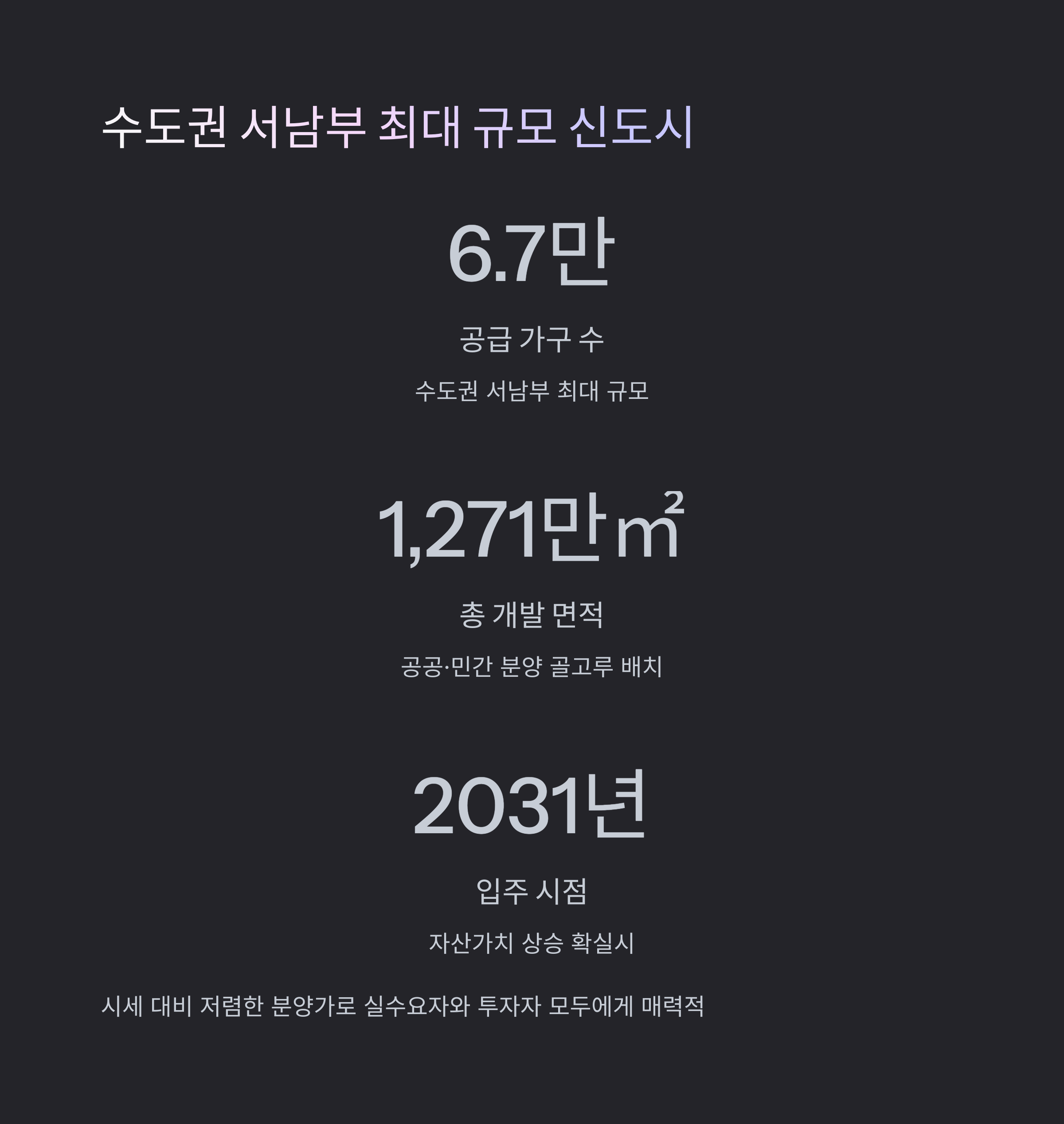 광명시흥신도시공급계획