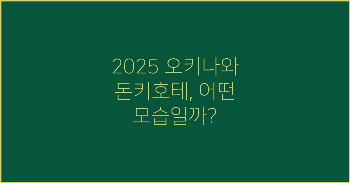 2025 오키나와 돈키호테