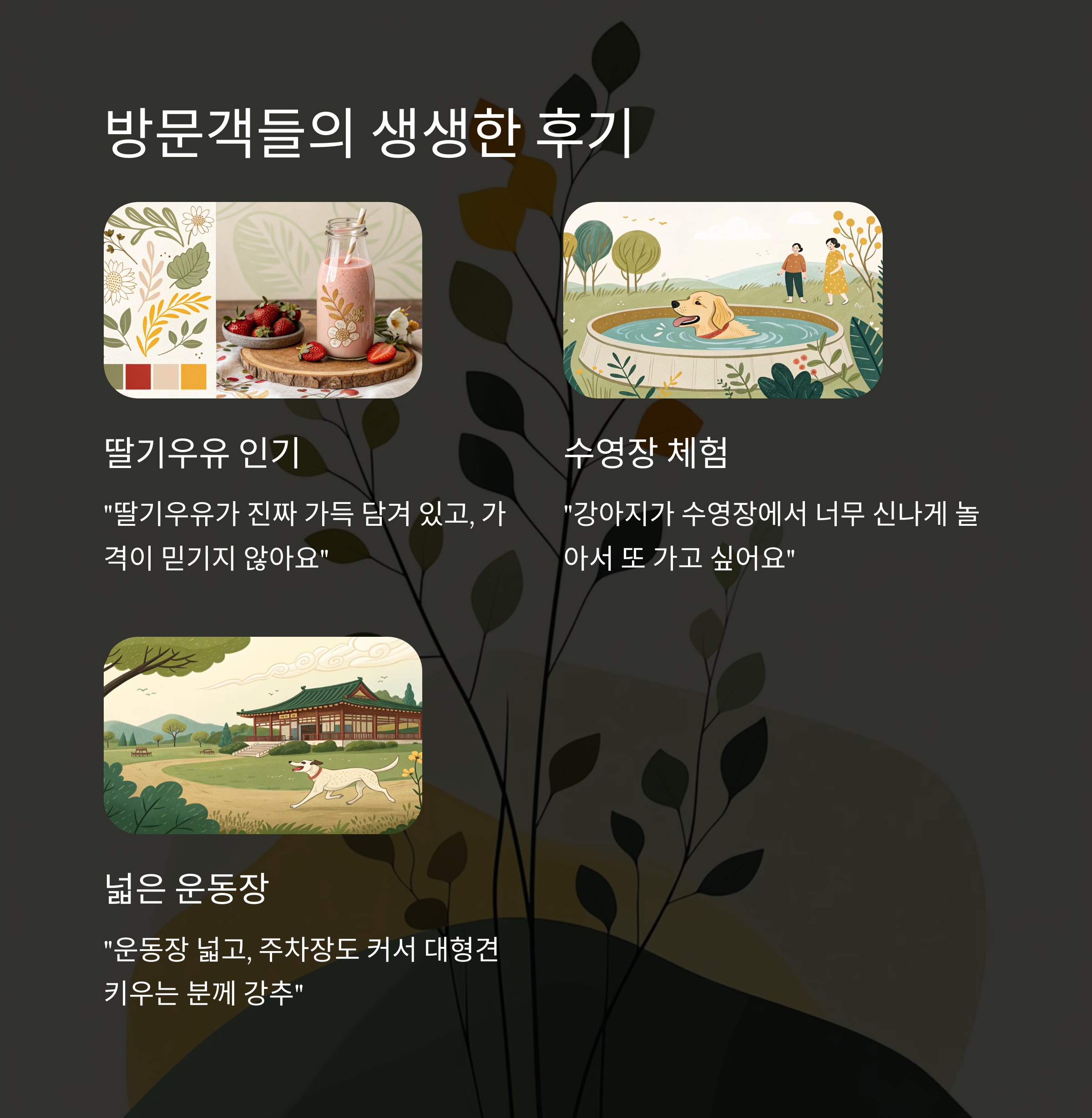 방문객들의 생생한 후기