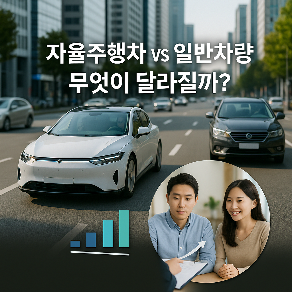 자율주행차와 일반차량의 차이