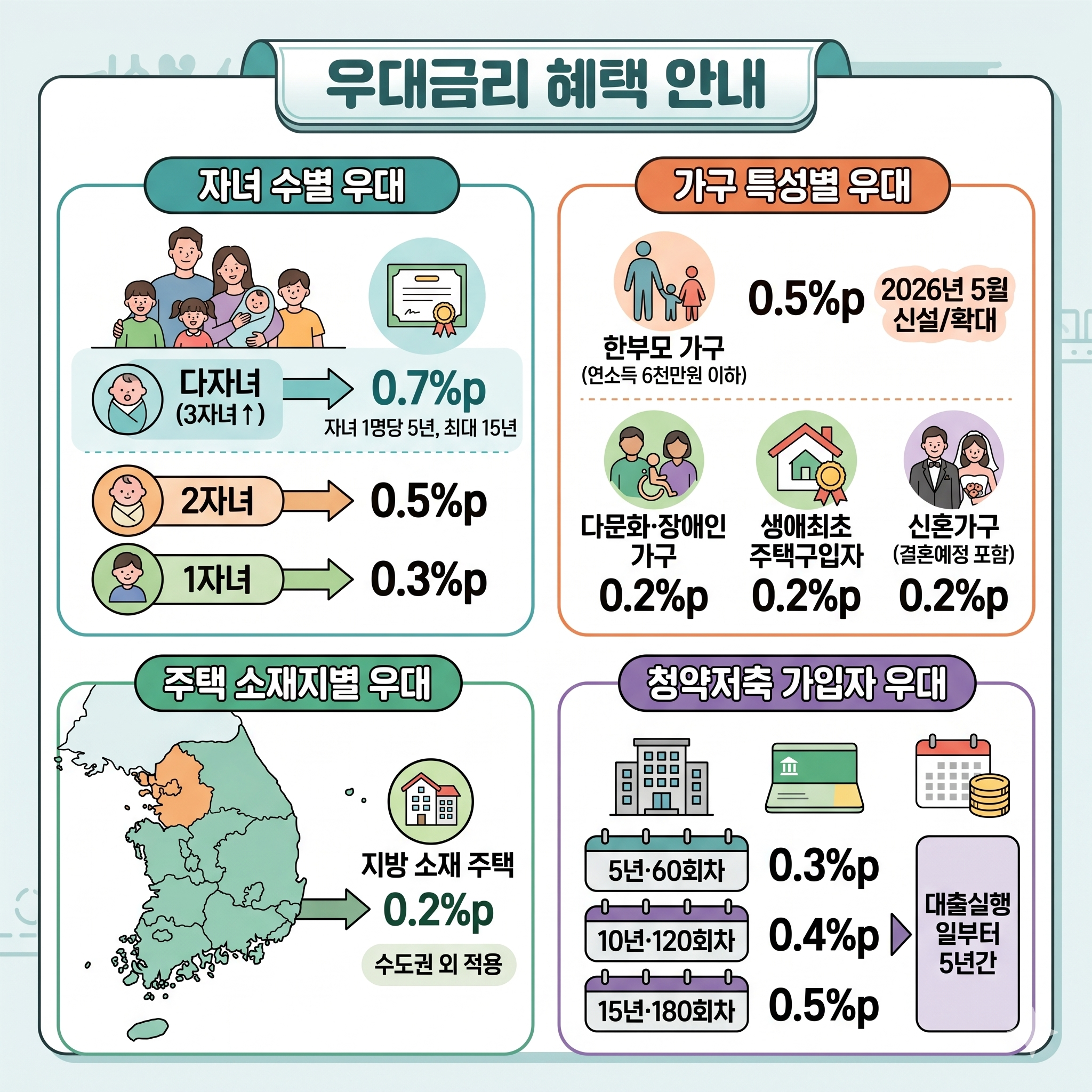 디딤돌 대출 우대금리 항목 정리