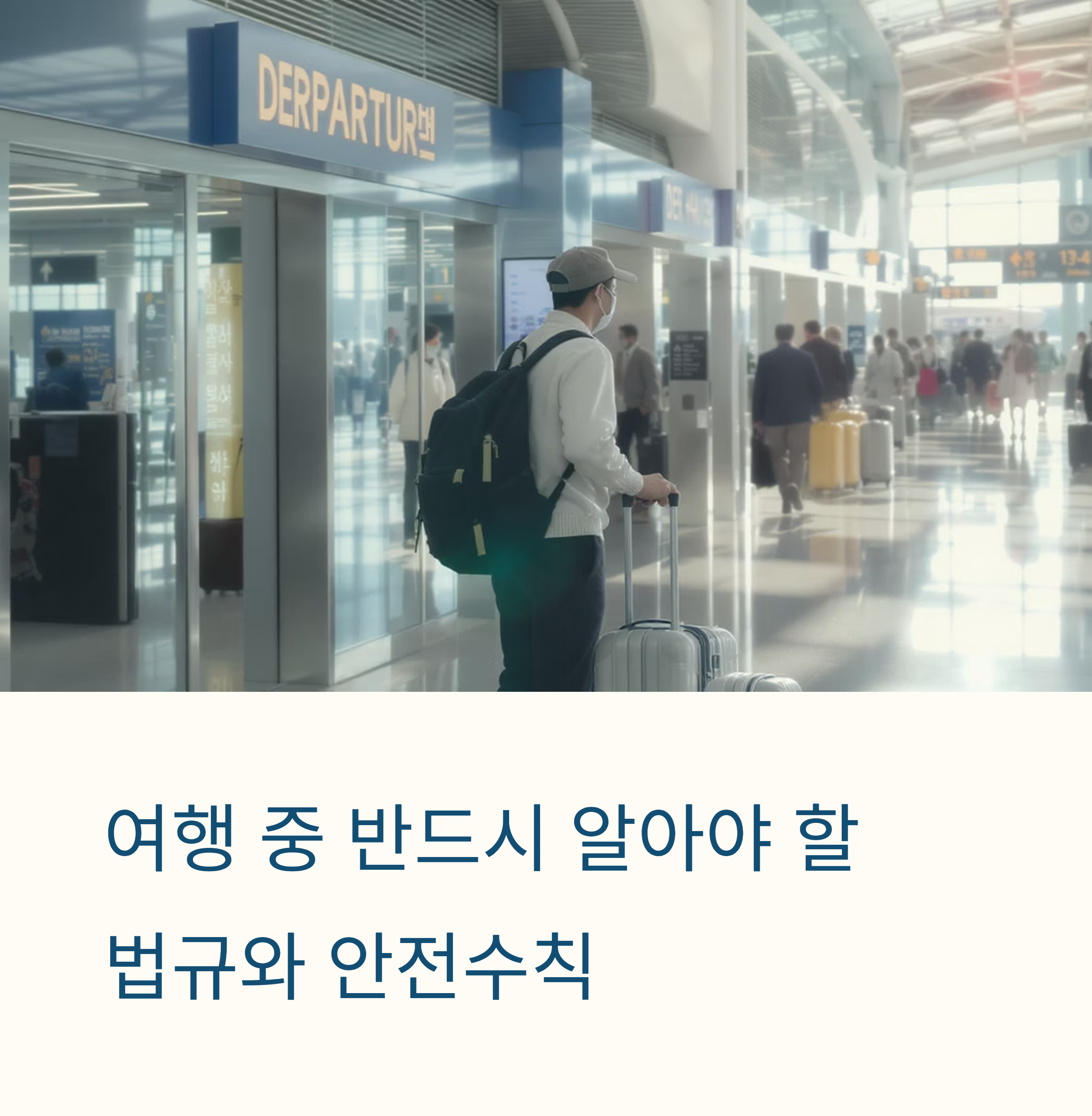 여행 중 반드시 알아야 할 법규와 안전수칙