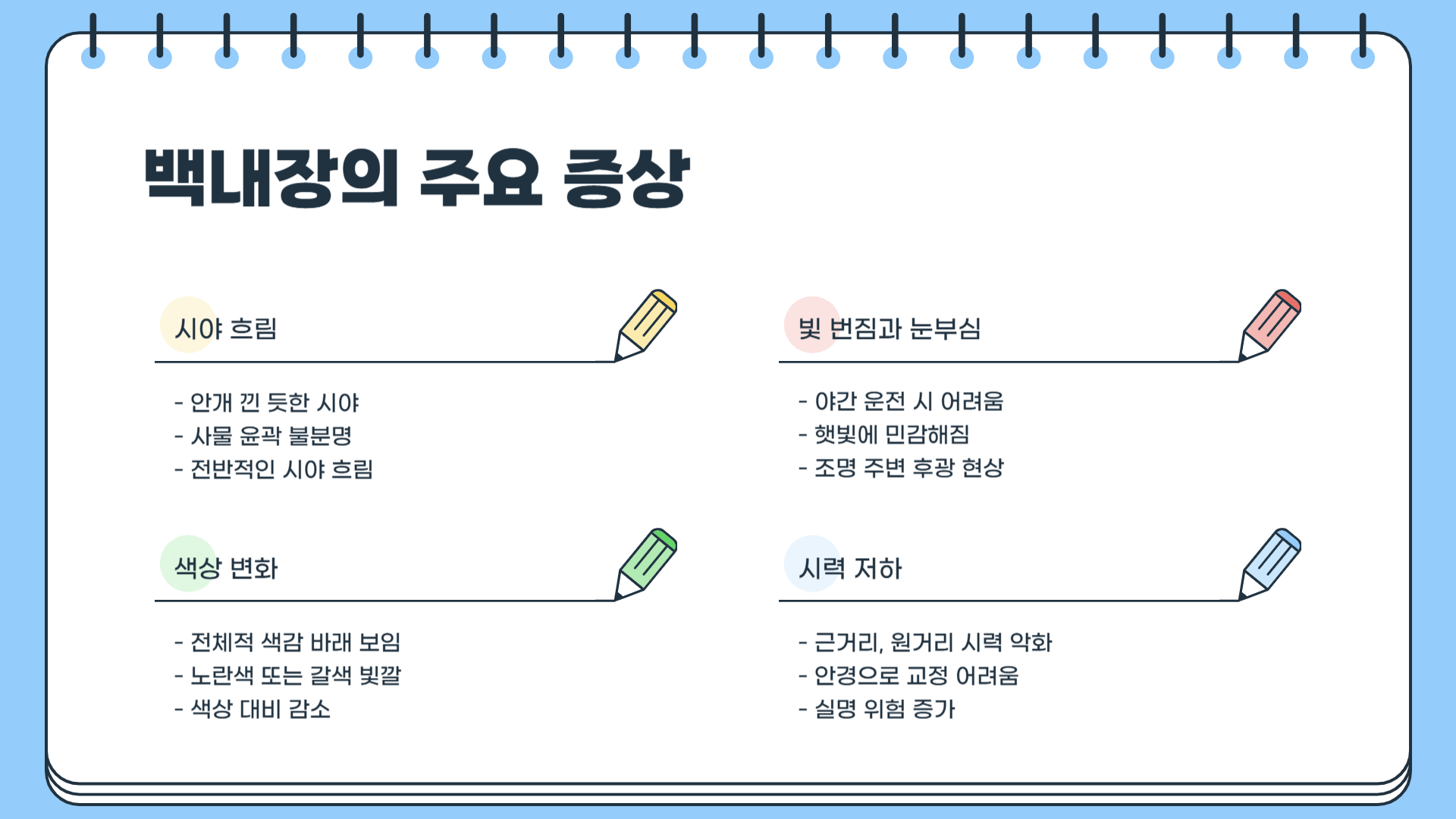 백내장 증상 치료