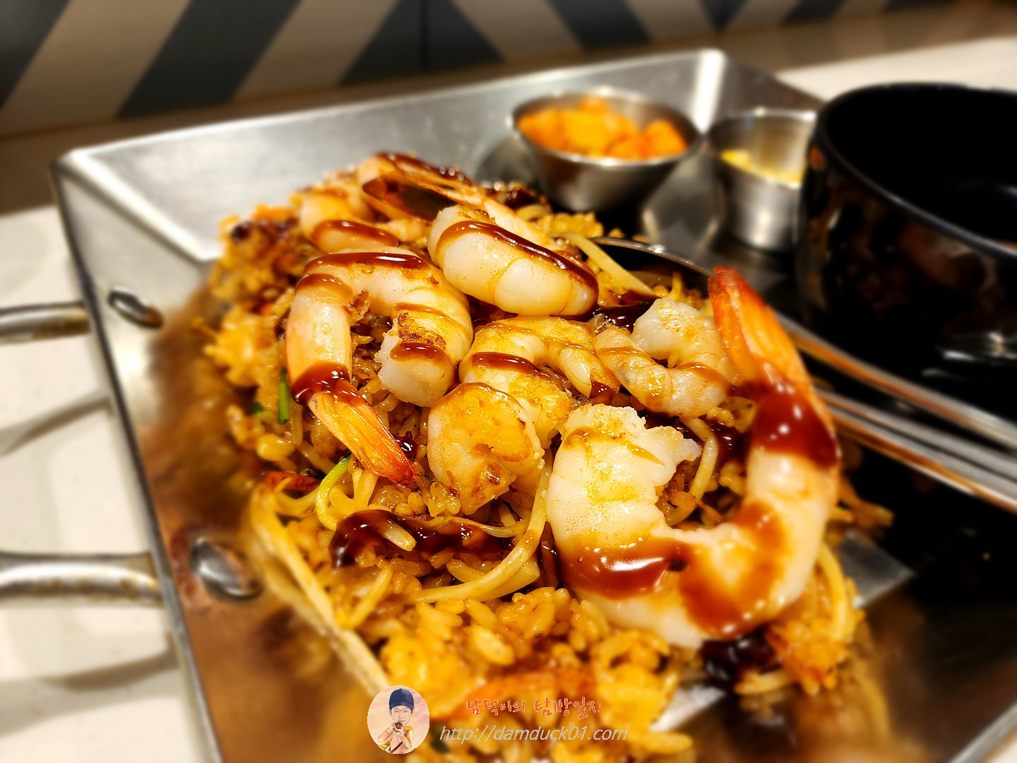 왕새우 철판볶음밥