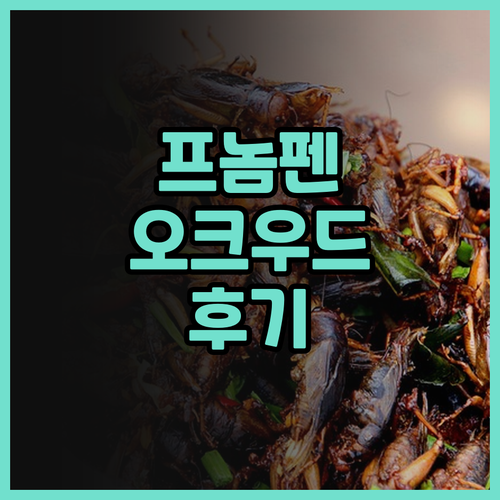 오크우드 프리미어 프놈 펜 후기 캄보