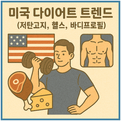 미국 다이어트 트렌드 (저탄고지, 헬스, 바디프로필)