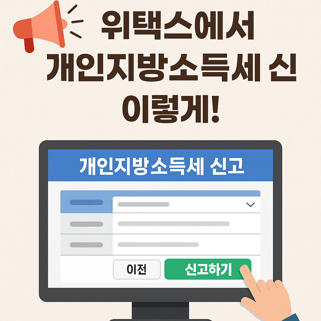 개인지방소득세 신고 안내이미지