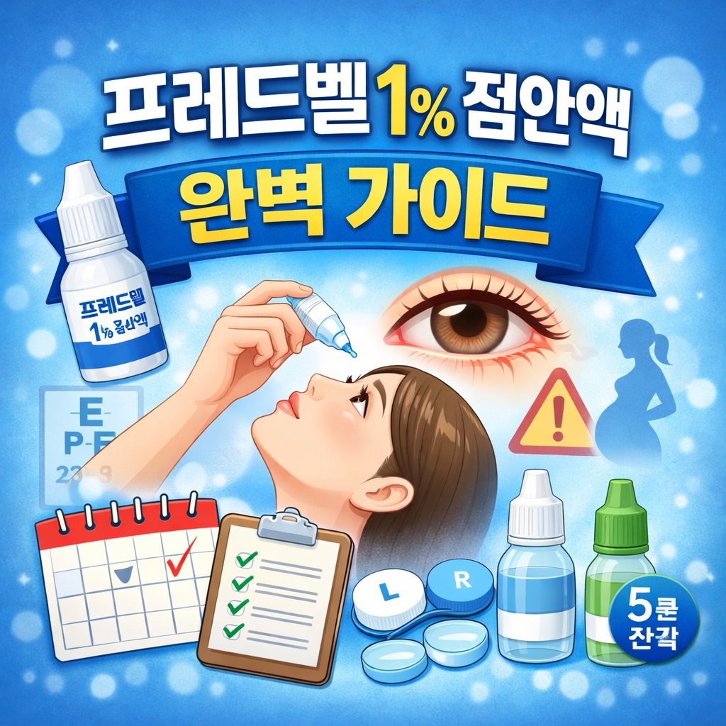 프레드벨 1% 점안액 완벽 가이드