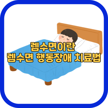 렘수면이란 렘수면 행동장애 치료법