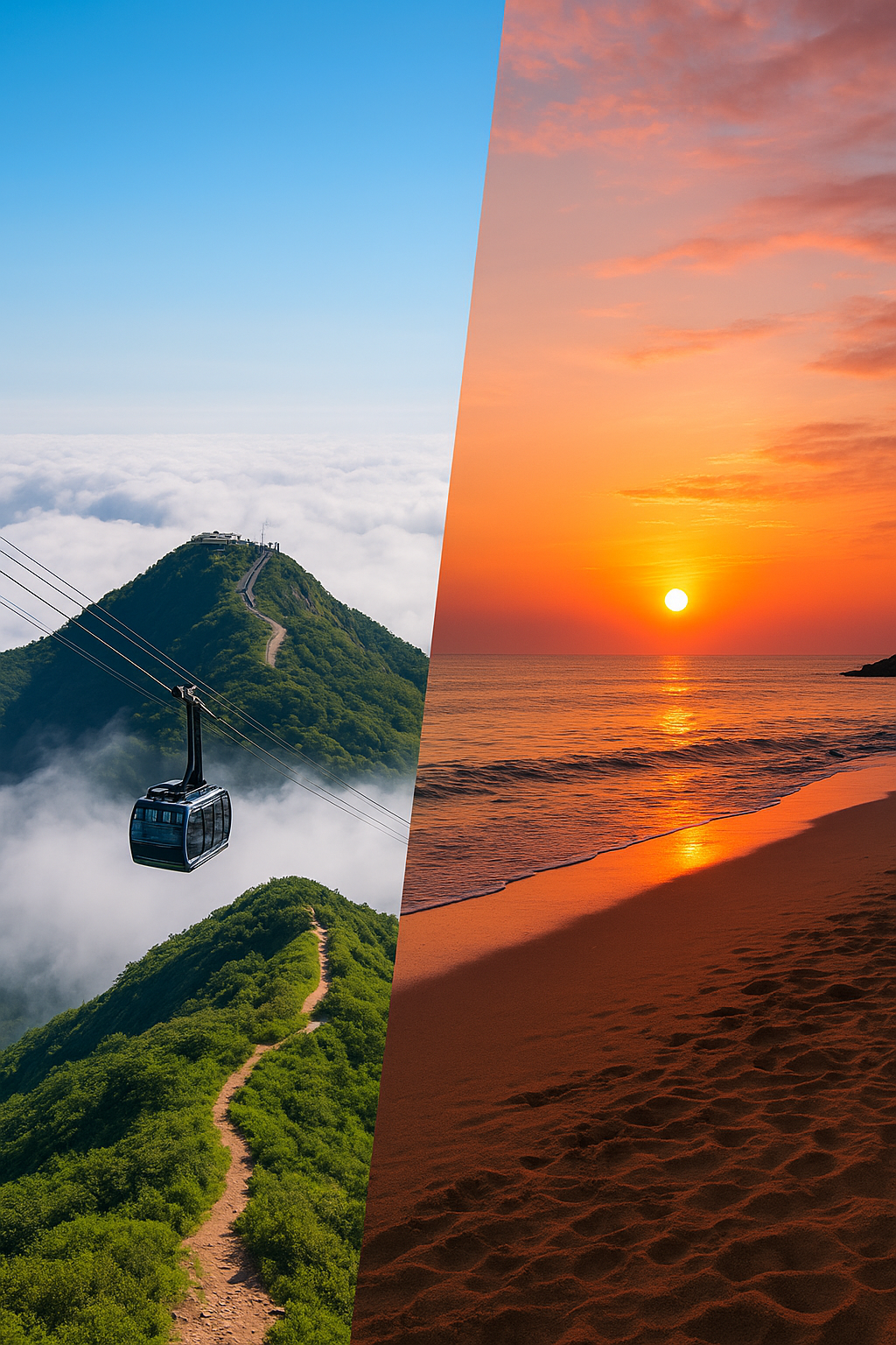 발왕산과 학암포