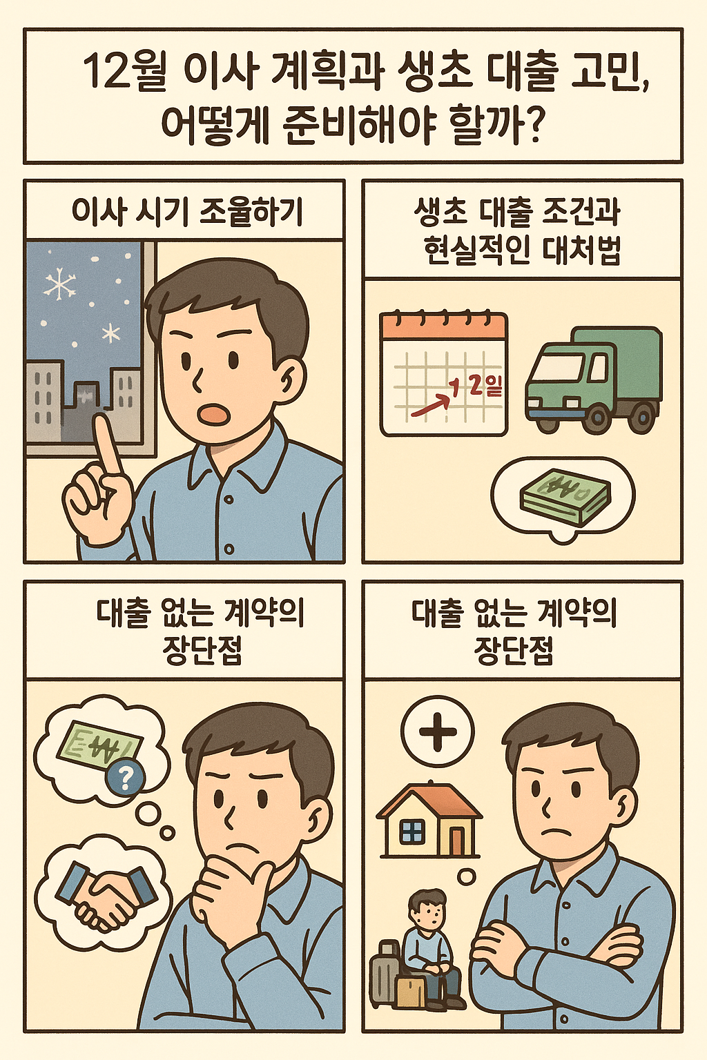 12월 말 이사와 생애최초 주택대출 고민, 현명하게 준비하는 방법