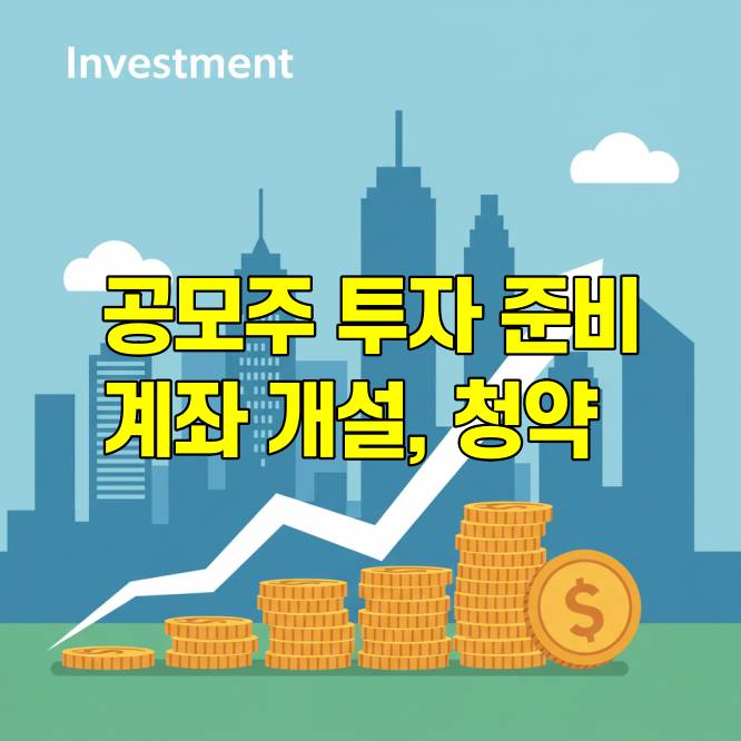 공모주 투자 준비 가이드 계좌 개설부터 청약 전략까지