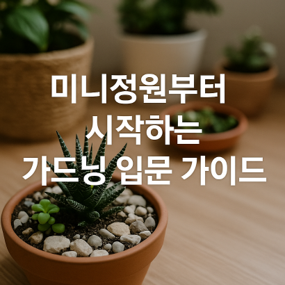 [정원가꾸기_실전편]미니정원부터 시작하는 가드닝 입문 가이드