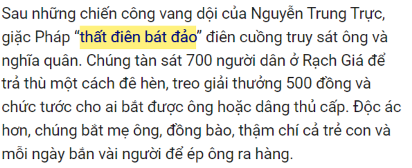 "텃 디엔 밧 다오"을 인용한 기사 캡처 3