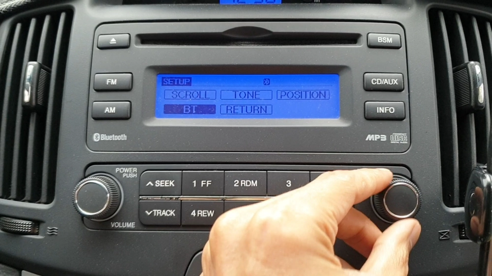 블루투스 설정 메뉴