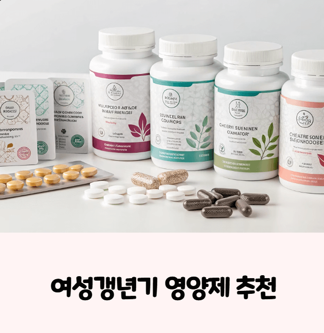 여성 갱년기 영양제 추천