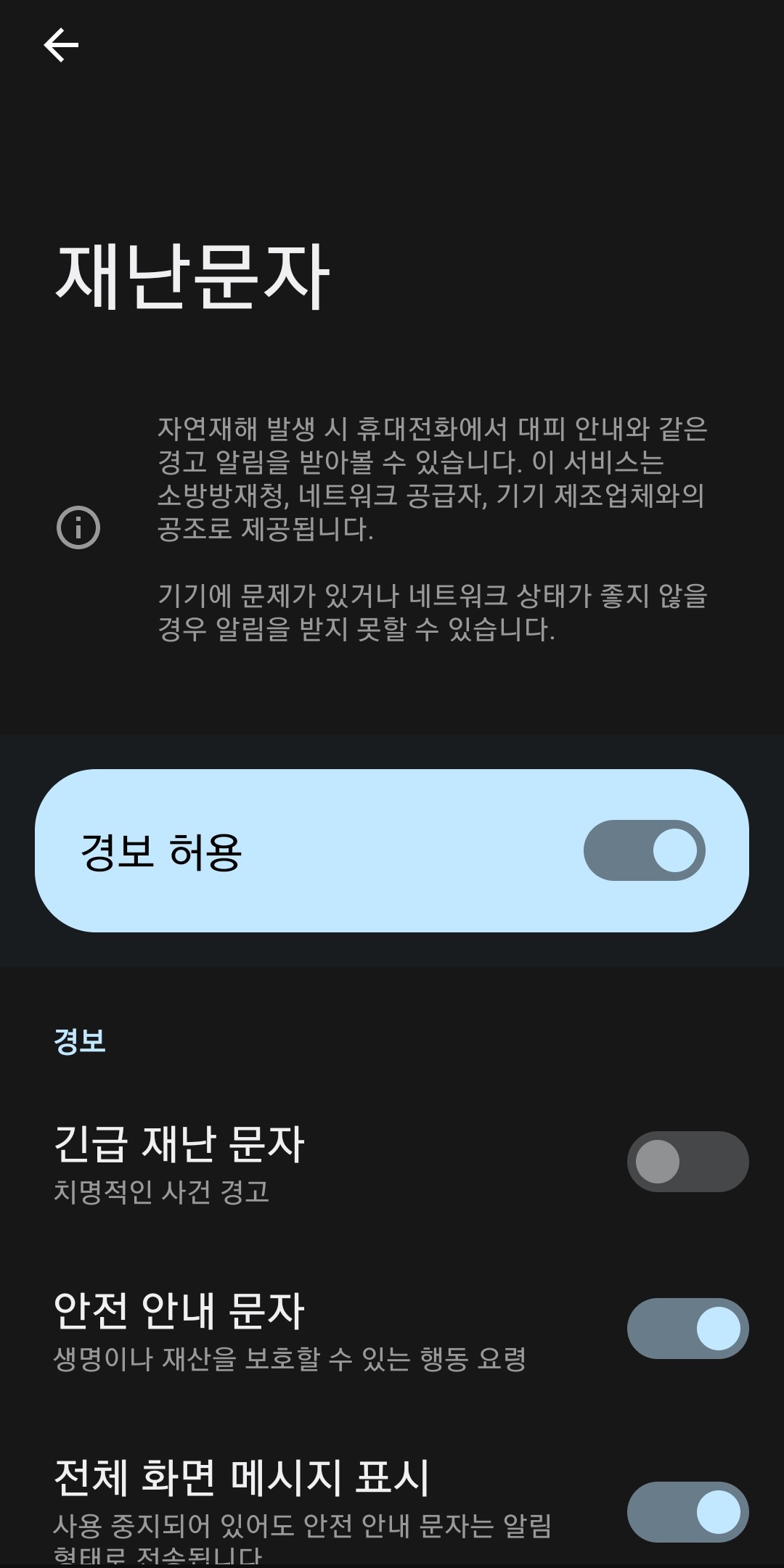재난문자