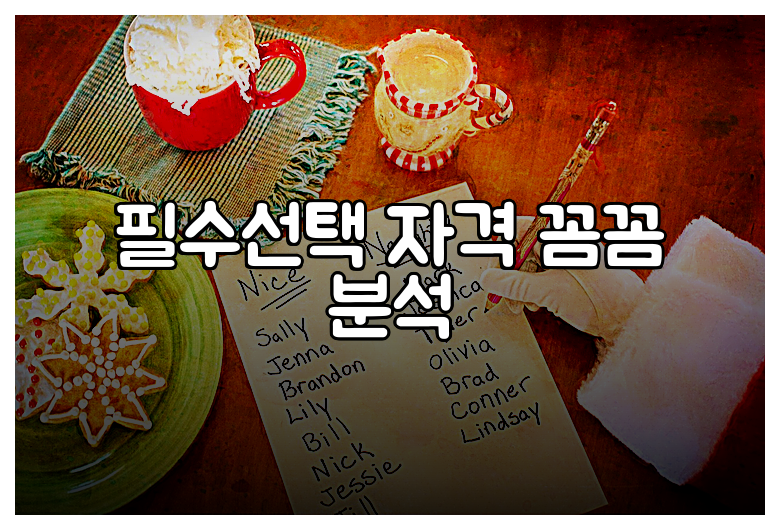 필수선택 자격 꼼꼼 분석