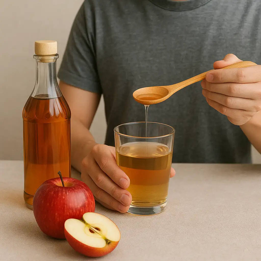 매일-소량의-사과식초를-섭취하는-습관이-소화-개선과-혈당조절-면역력-향상-등의-변화를-가져올-수있음을-상징적으로-표현한-이미지