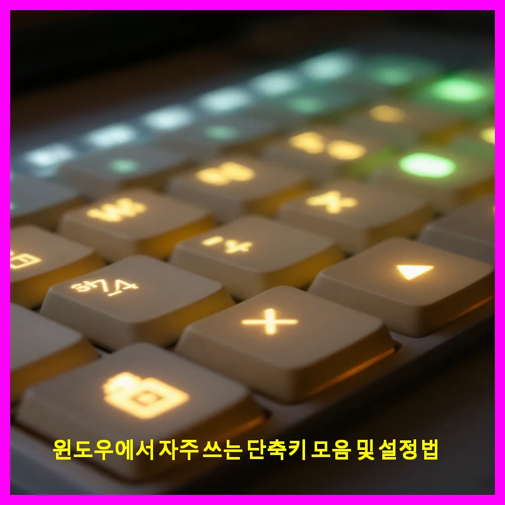 윈도우에서 자주 쓰는 단축키 모음