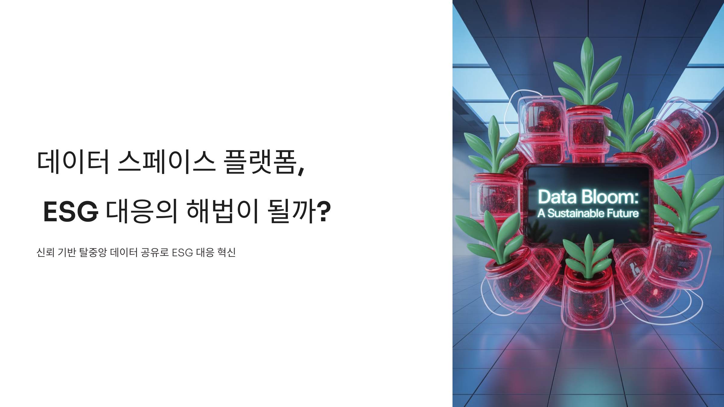 데이터 스페이스 플랫폼, ESG 대응의 해법이 될까?