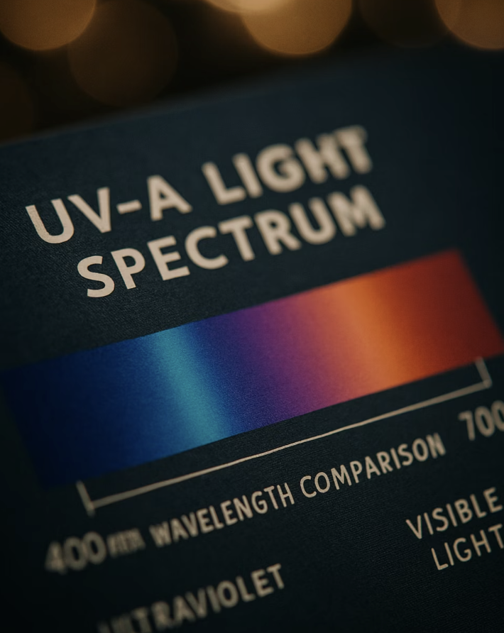 푸른빛의 정체, '자외선 램프(UV-A)'