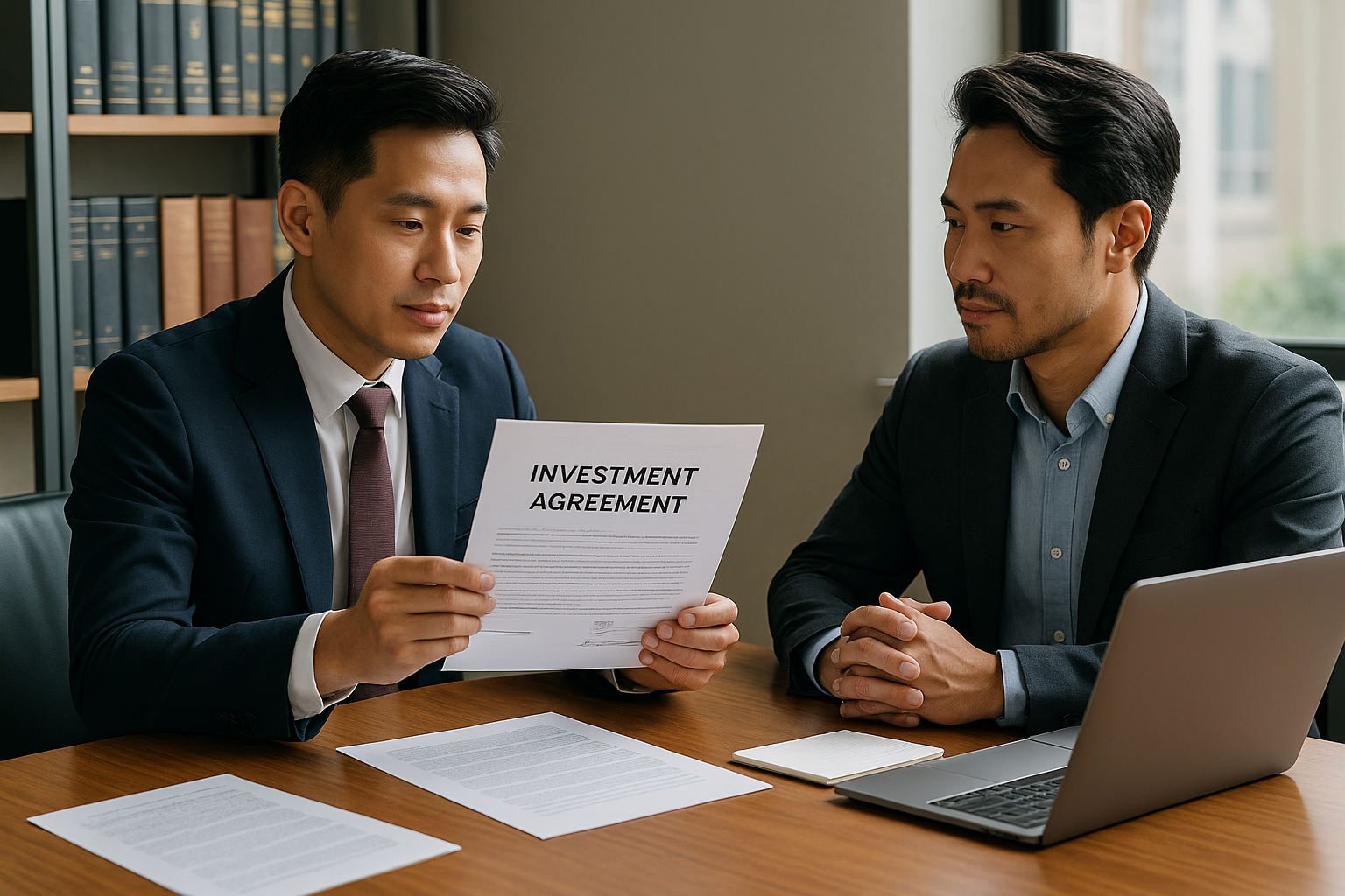 투자자 대표와 창업자의 투자계약서 협의
