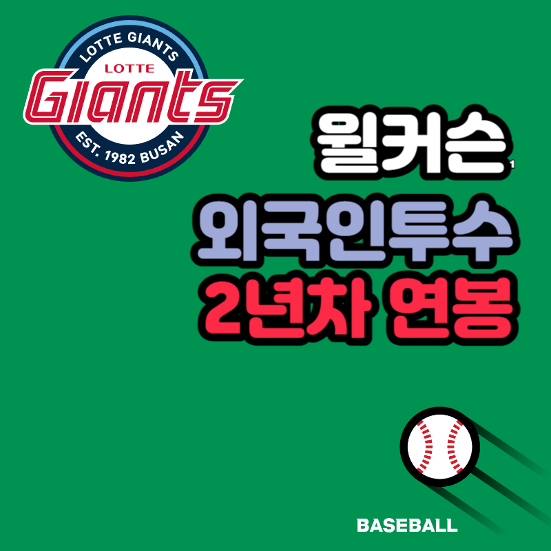 롯데 윌커슨 연봉