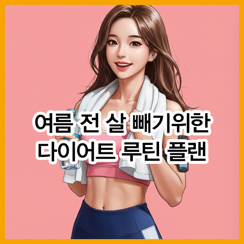 여름 전 살 빼기위한 다이어트 루틴 플랜 짜기