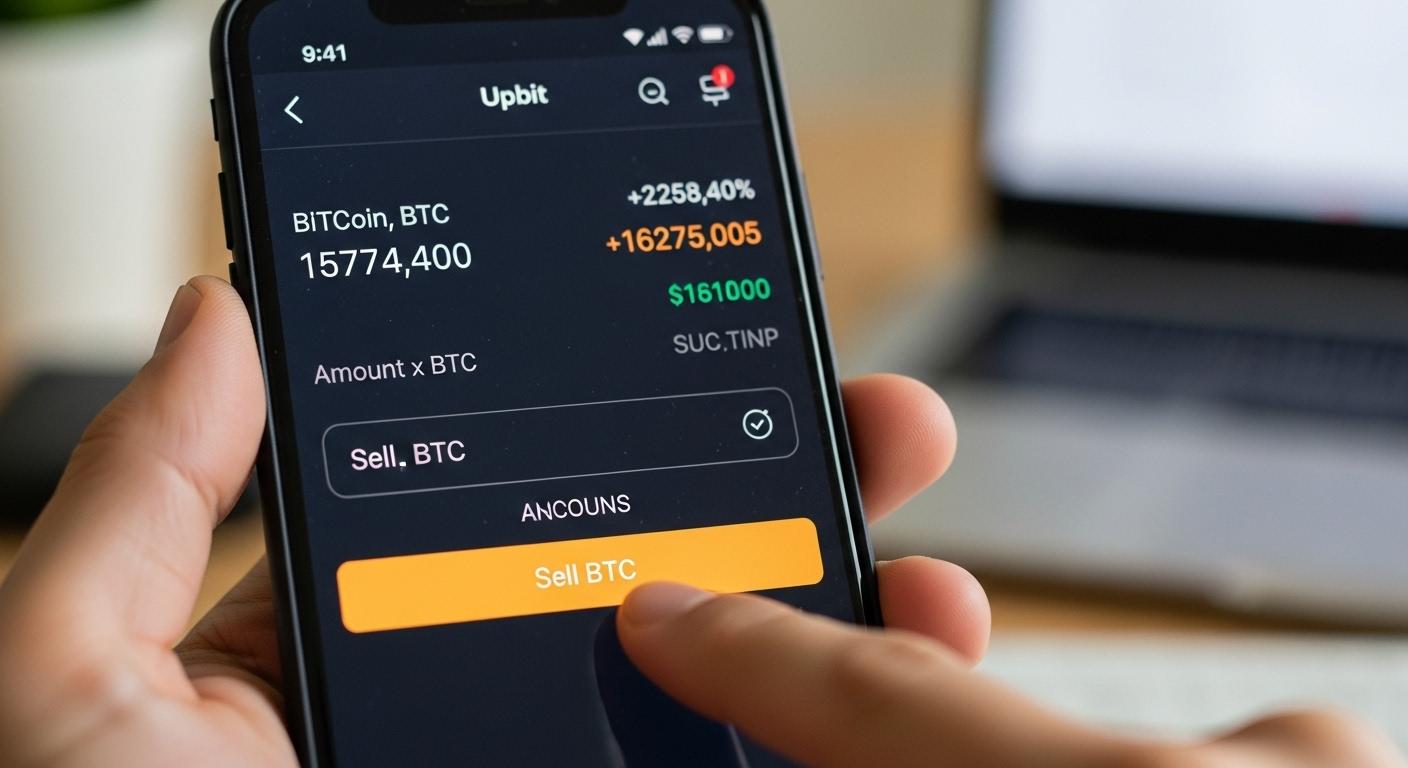 업비트 비트코인 매도