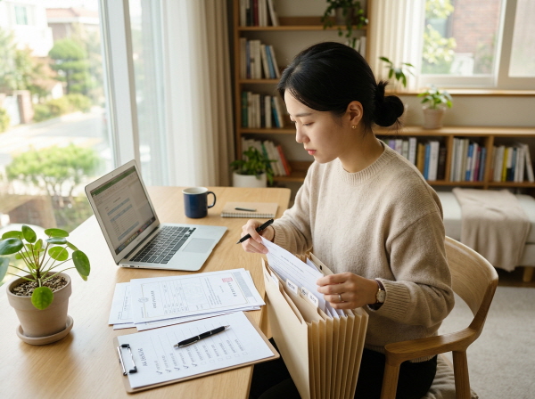 2026 청년 정부지원금 서류 준비하는 청년