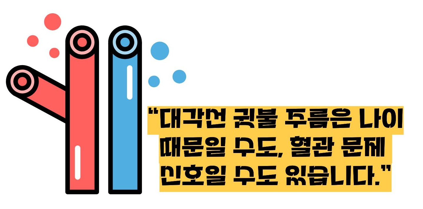 귓불에 주름의 신호